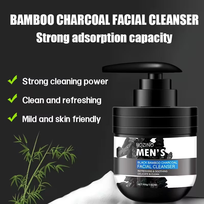 Black Bamboo Charcoal Exfoliant for Men