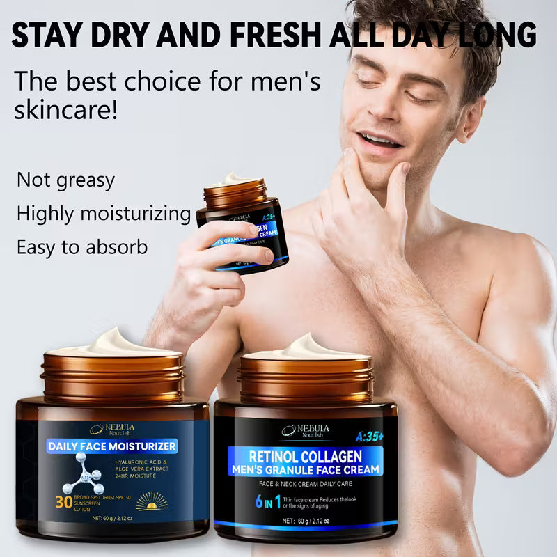 Retinol and Collagen Facial Kit for Men