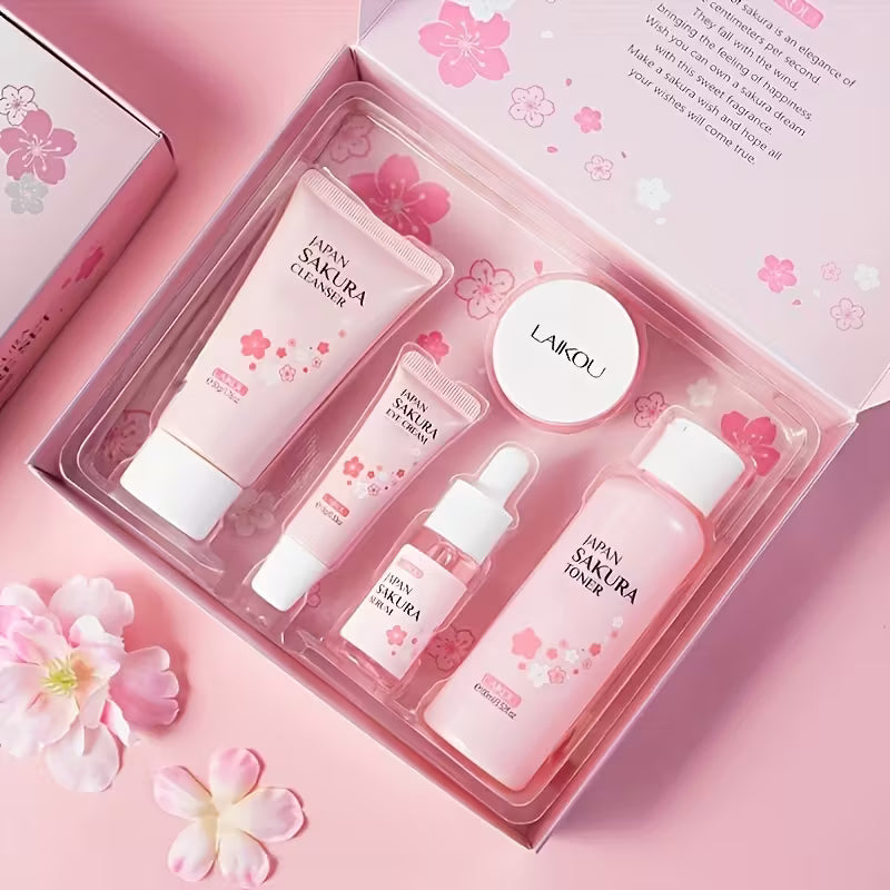 5pcs Sakura Hydrating Skincare Set
