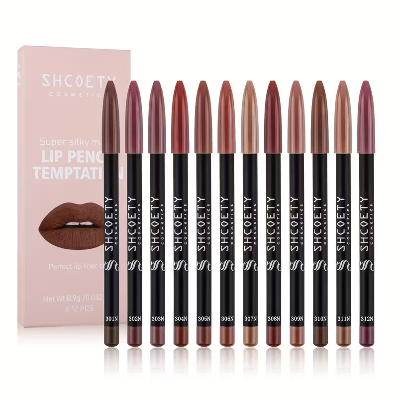 Matte Long Lasting Nude Lip Pencils