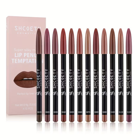 Matte Long Lasting Nude Lip Pencils