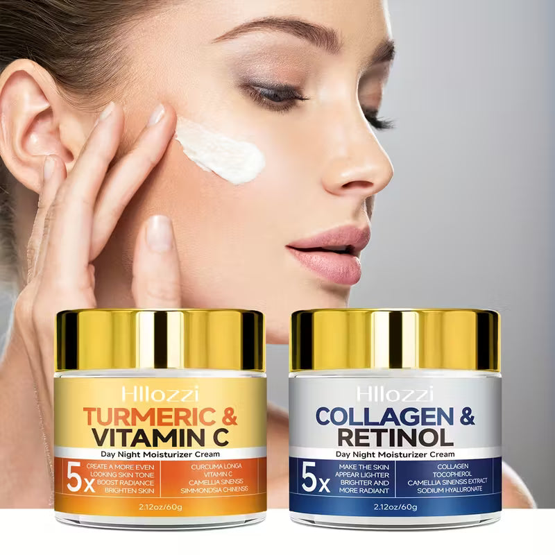 Face cream with hyaluronic acid and collagen