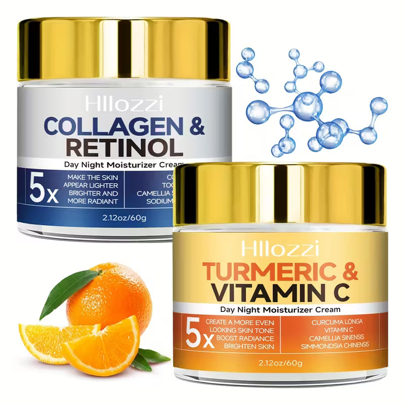 Face cream with hyaluronic acid and collagen