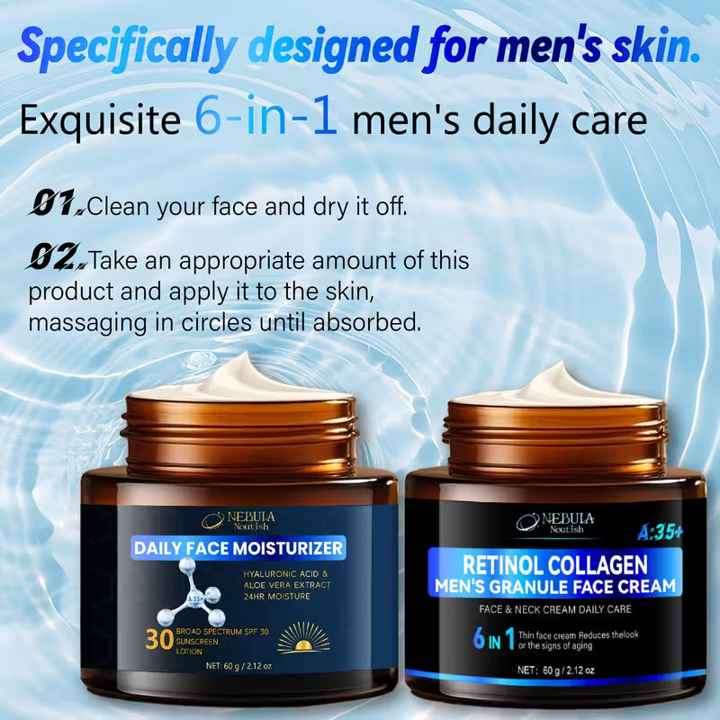Retinol and Collagen Facial Kit for Men