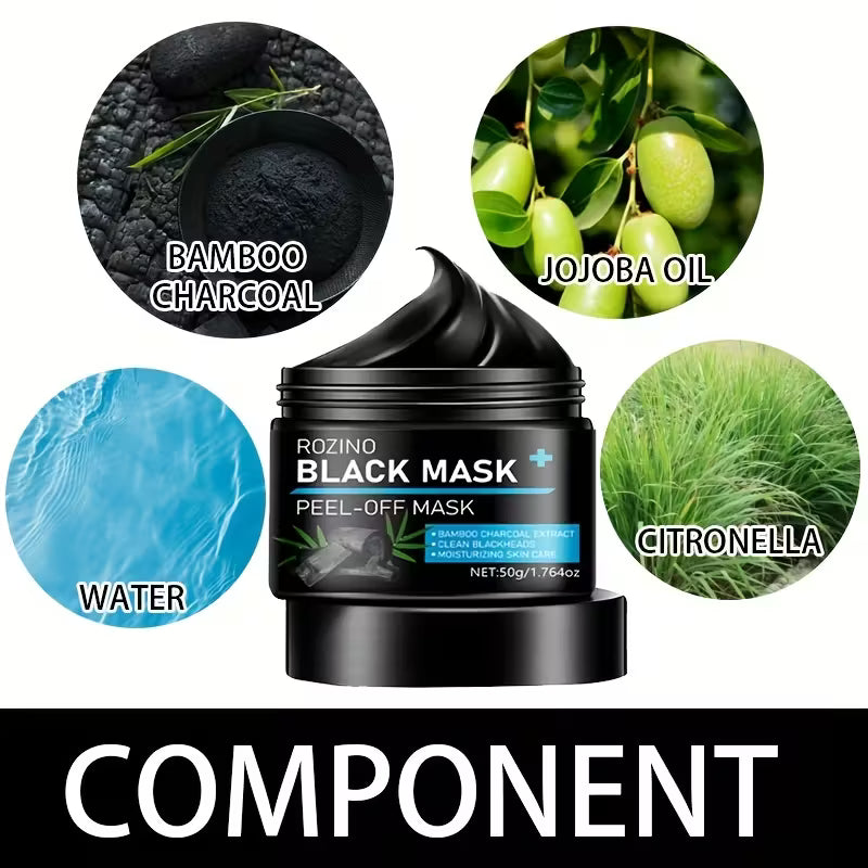 Black mask with activated charcoal