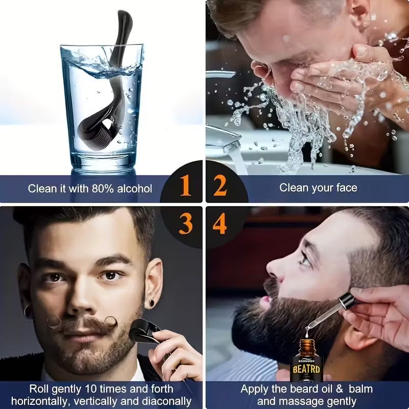 Sandalwood beard oil for men gift roller